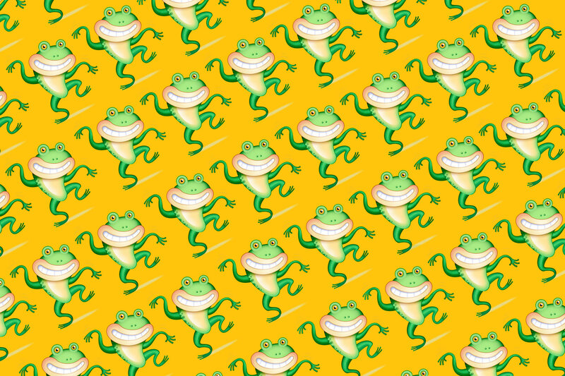 Green Frogs Dancing