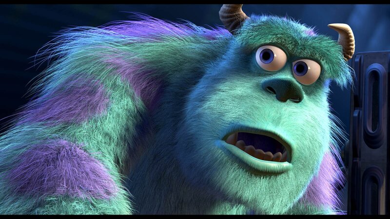 Green Furry Monster — Surprised