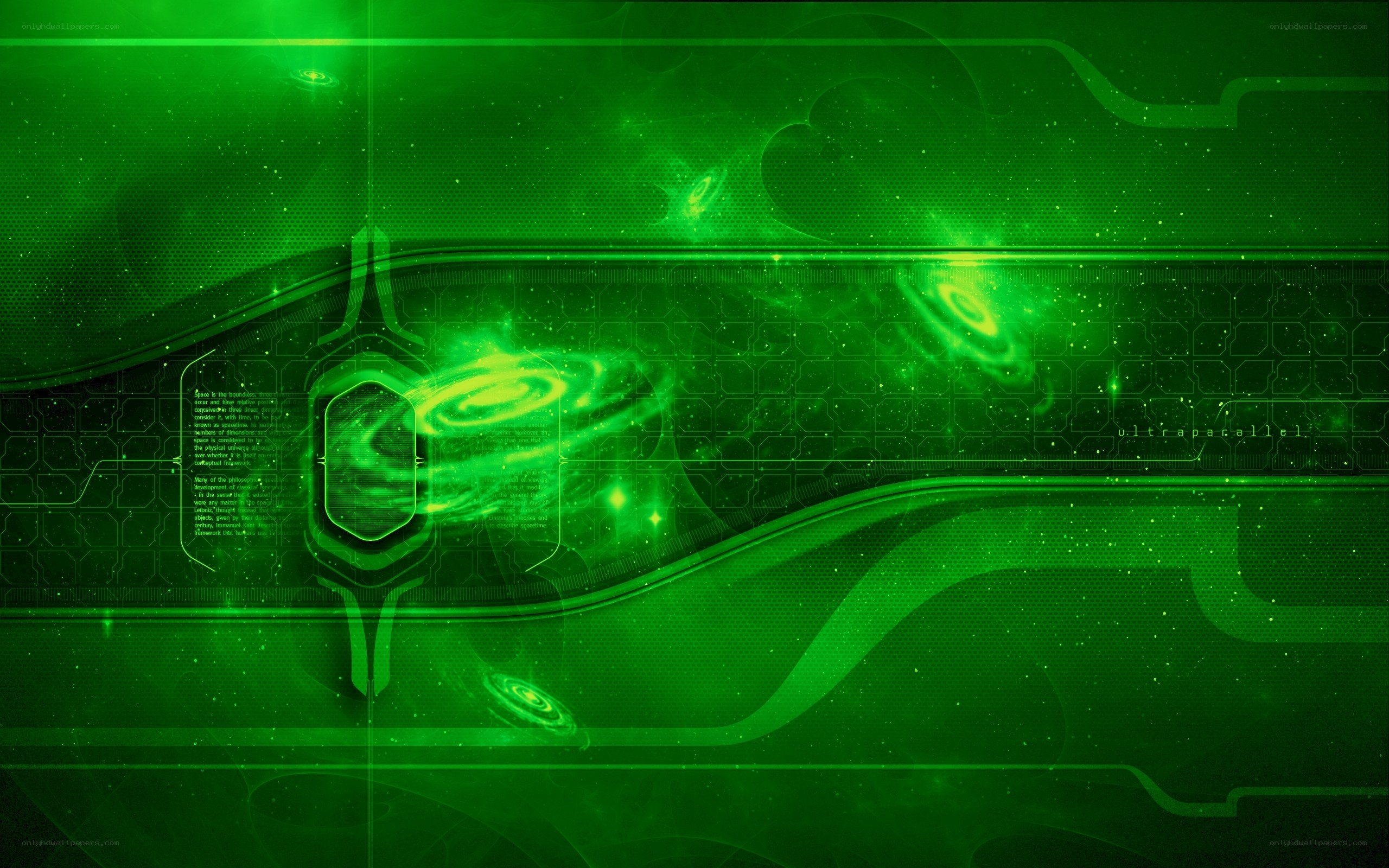 green futuristic interface