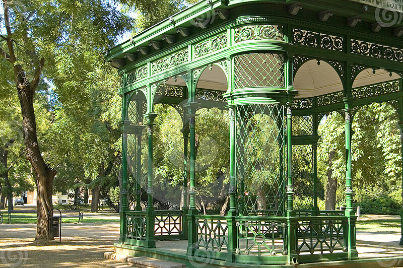 Green Gazebo in Park