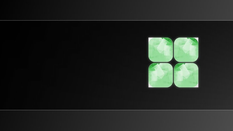Green Gem Icons