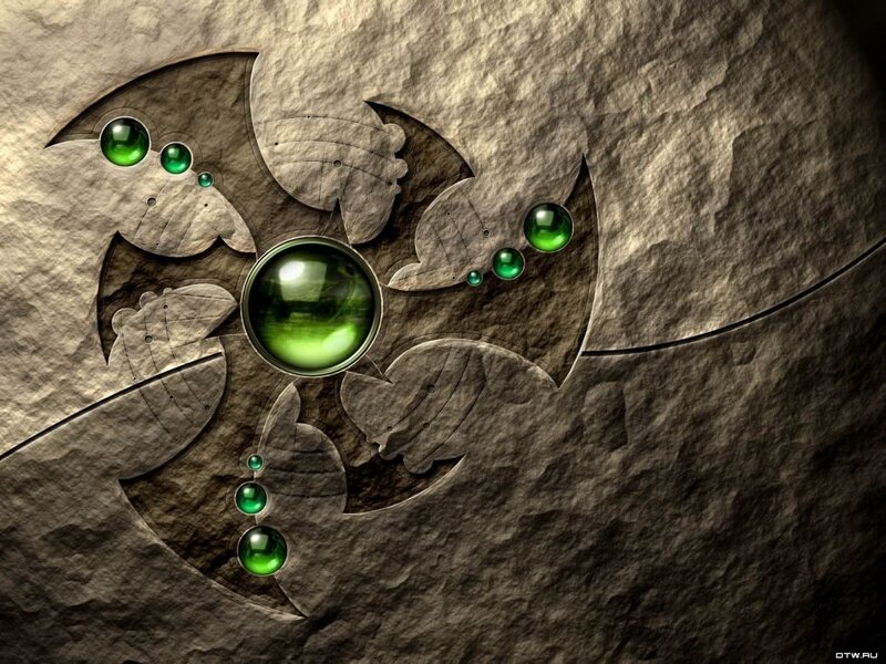Green Gemstone Fractal