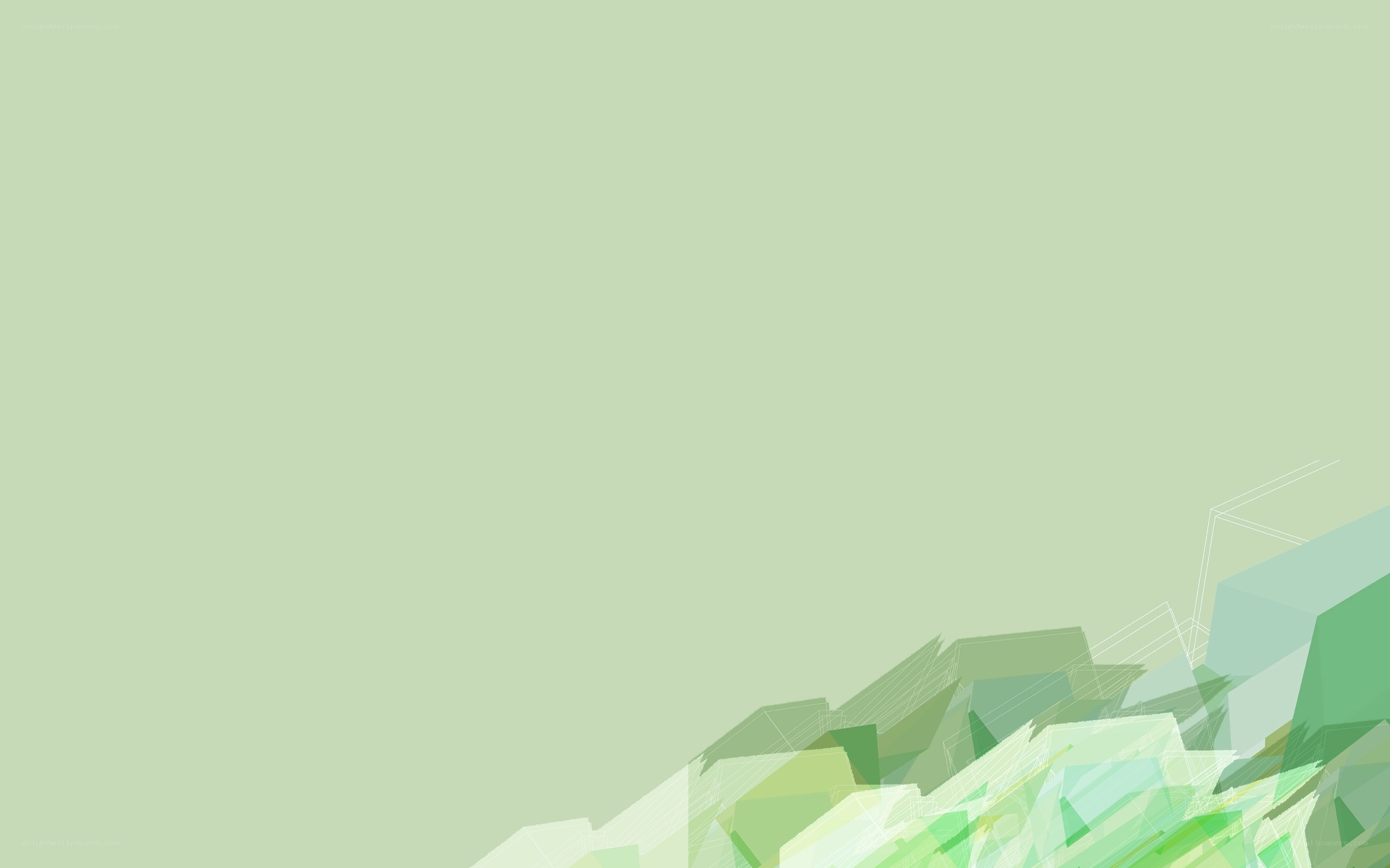 green geometric abstract design