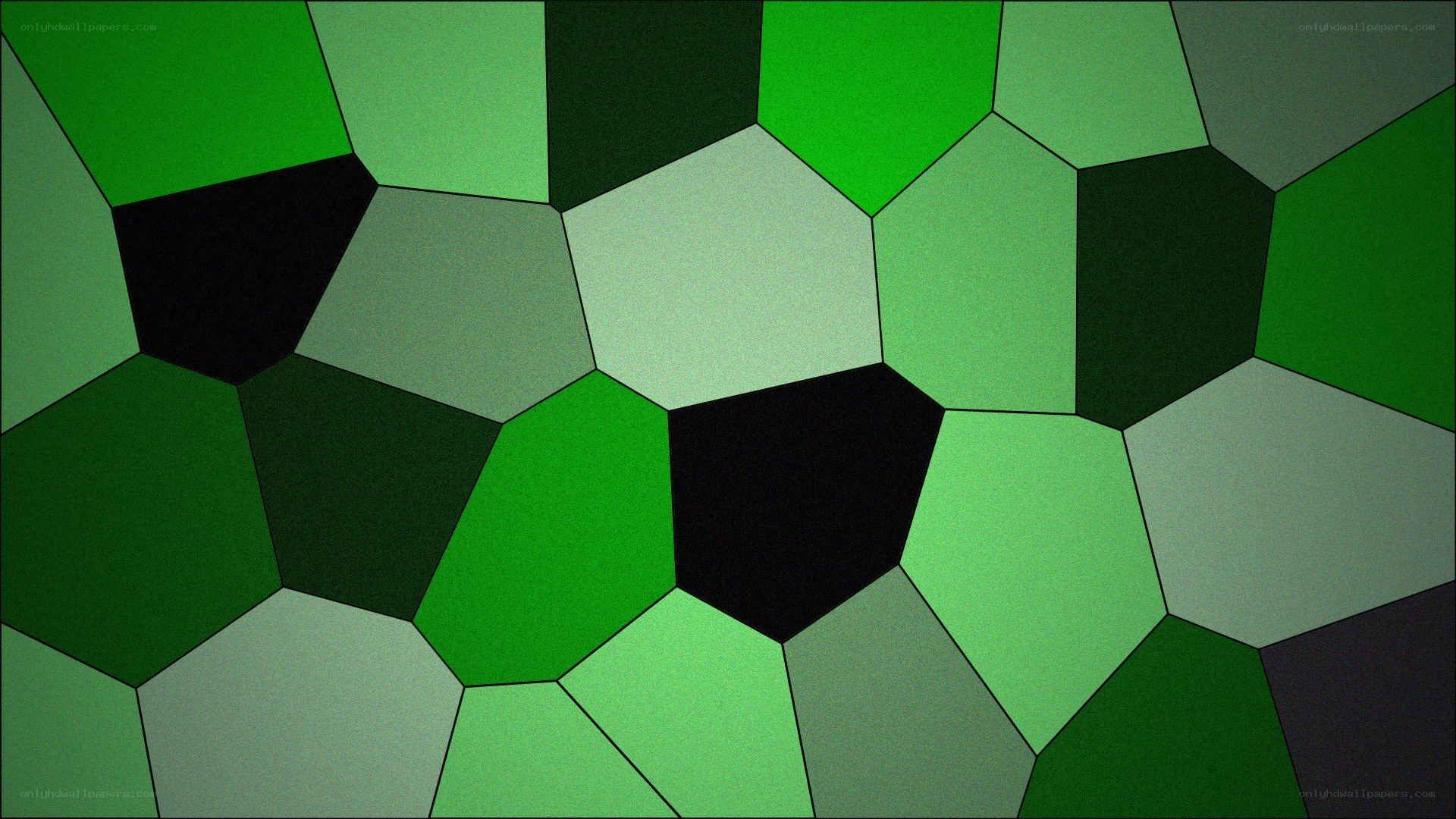 green geometric pattern
