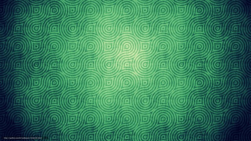Green Geometric Pattern — Calm, Abstract, Circles