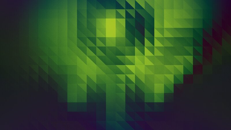 Green Geometric Pattern — Calm, Abstract