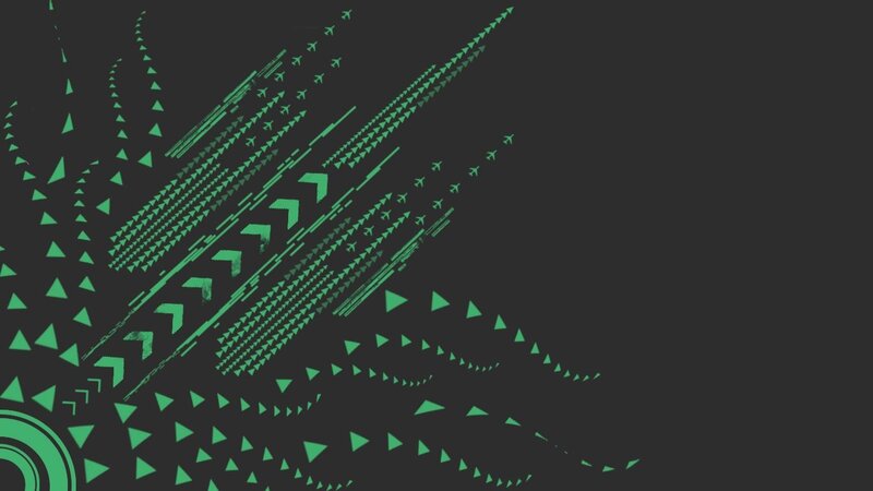 green geometric pattern design