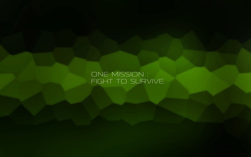 Green Geometric Pattern — Dramatic, Digital Art