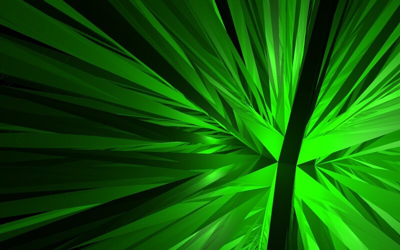 Green Geometric Pattern — Dynamic, Abstract, Black Lines