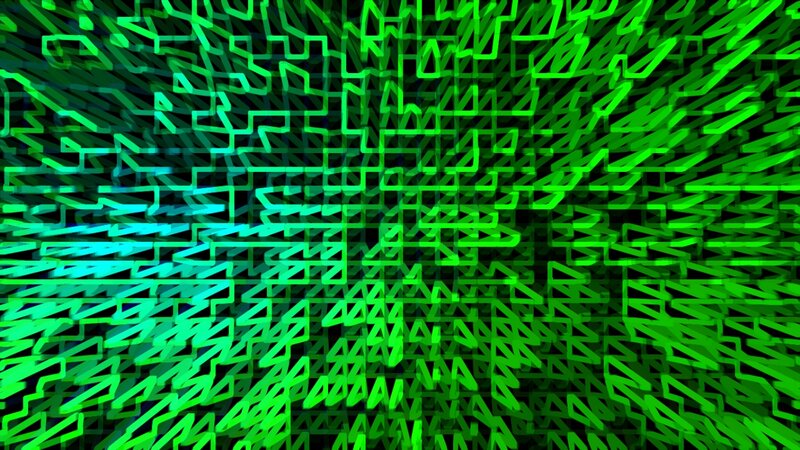 Green Geometric Pattern — Dynamic