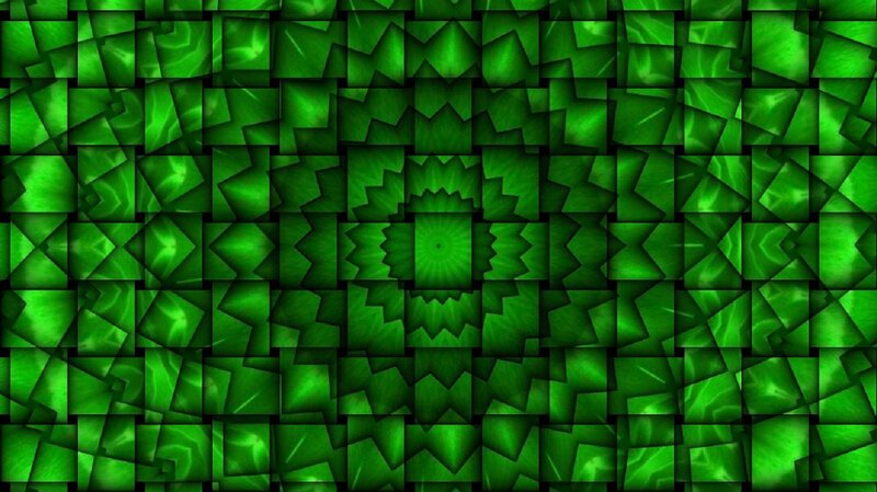 Green Geometric Pattern — Hypnotic, Abstract
