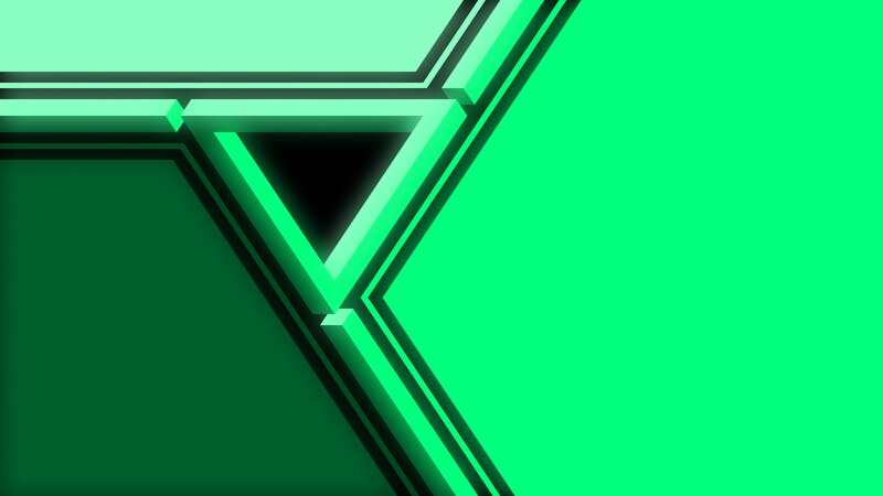 Green Geometric Pattern — Minimalist, Abstract