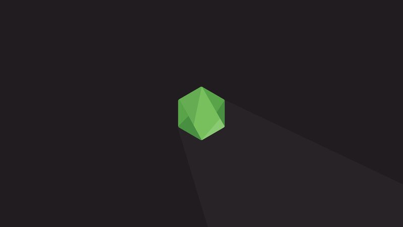 Green Geometric Shape — Dramatic