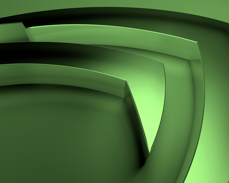 Green Geometric Shapes — Calm, 3d Render