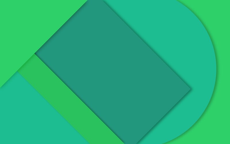 Green Geometric Shapes — Calm, Abstract, Circle