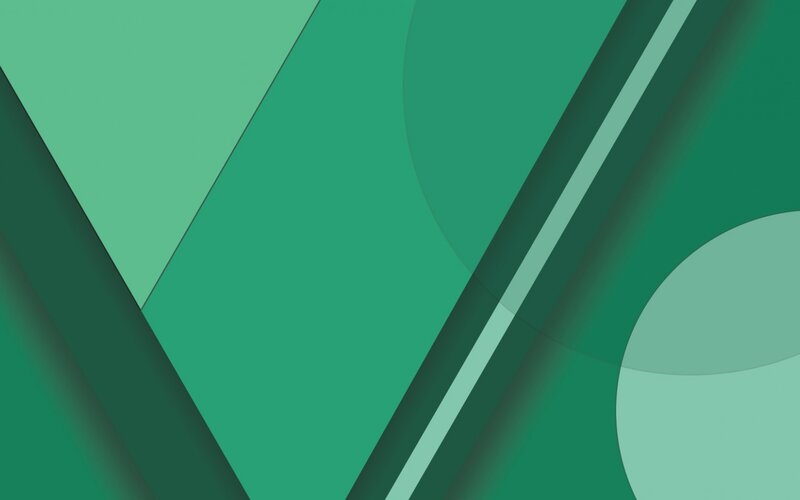 Green Geometric Shapes — Calm, Abstract