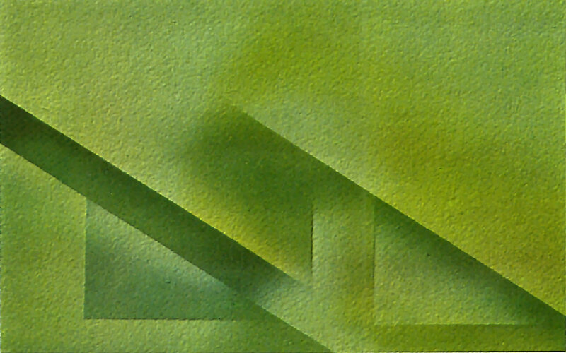 Green Geometric Shapes — Calm