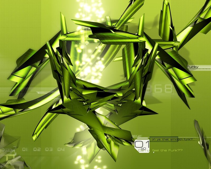 Green Geometric Shapes — Energetic