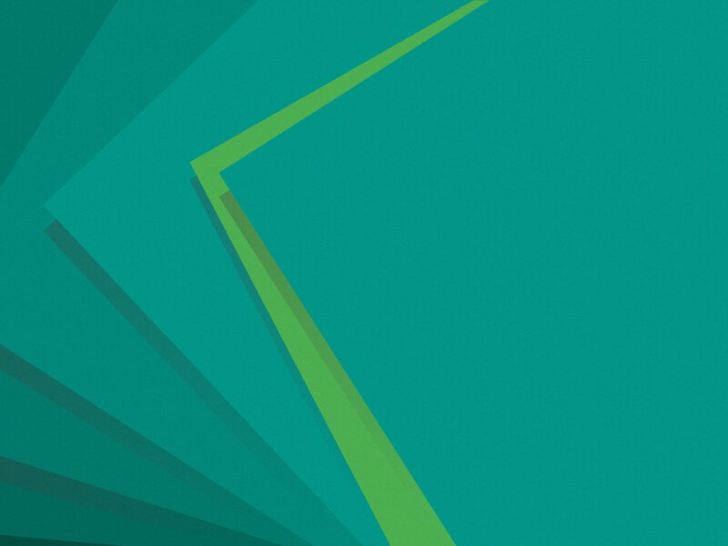 Green Geometric Shapes — Teal