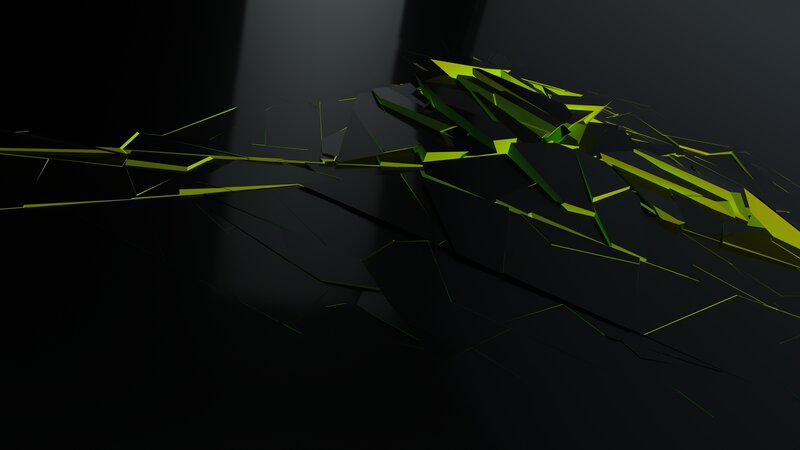 Green Geometric Shards