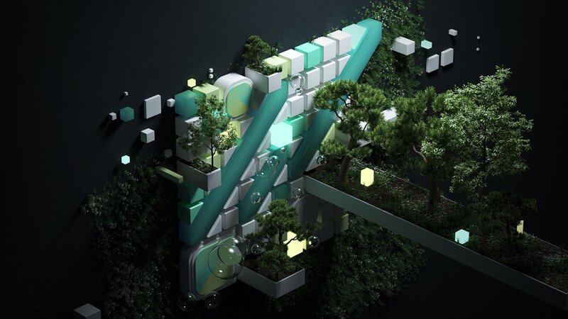 Green Geometric Structure — Teal