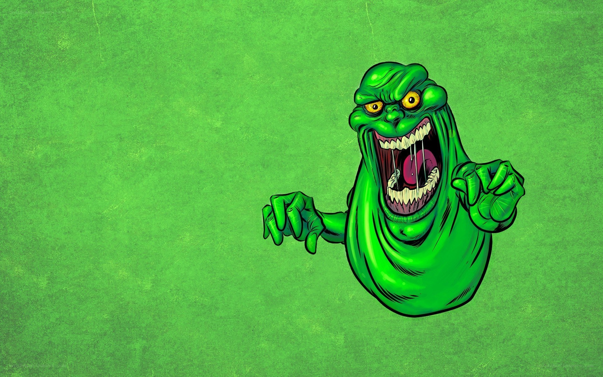 Green ghost character illustration