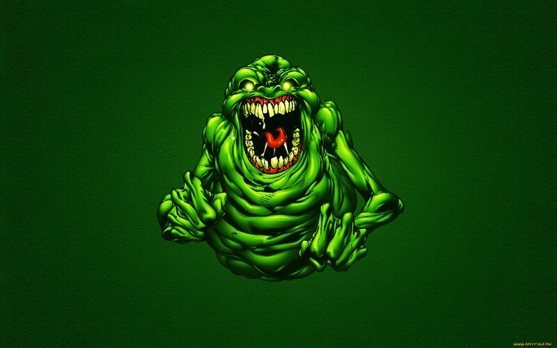 Green Ghost Creature — Menacing