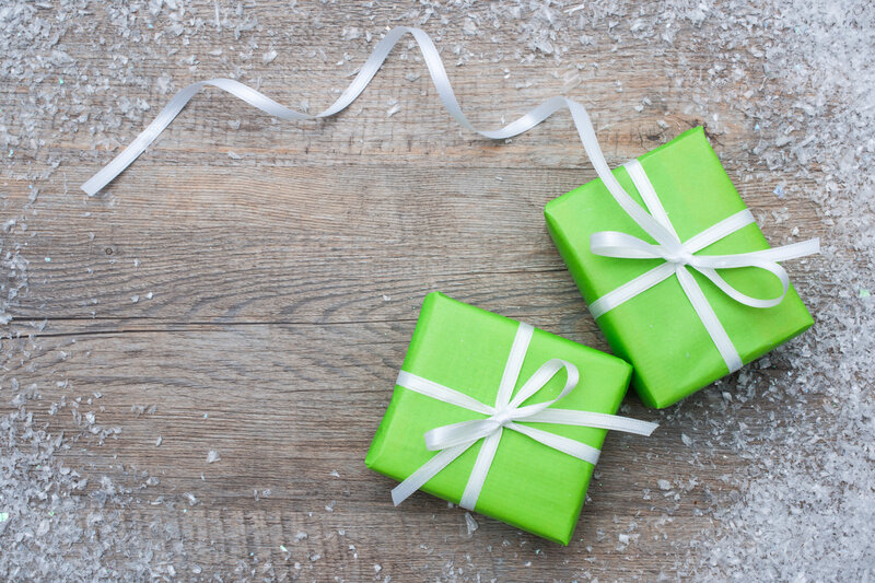 Green Gift Boxes — Festive
