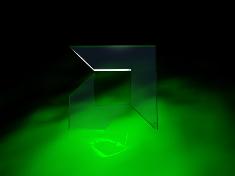 Green Glass Prism