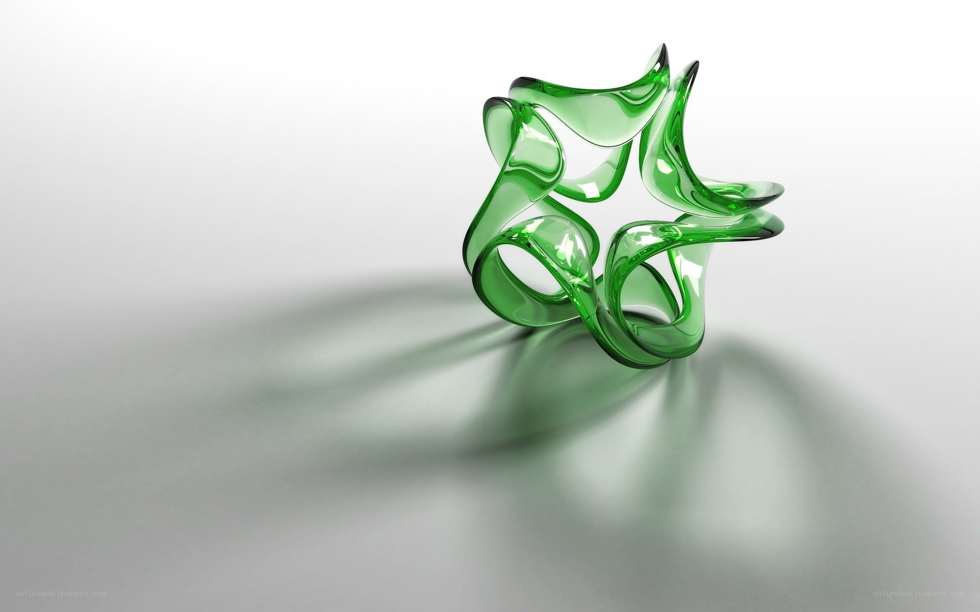green glass sculpture