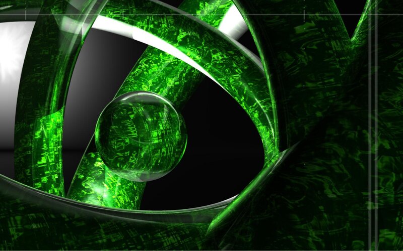 Green Glass Sphere — Abstract
