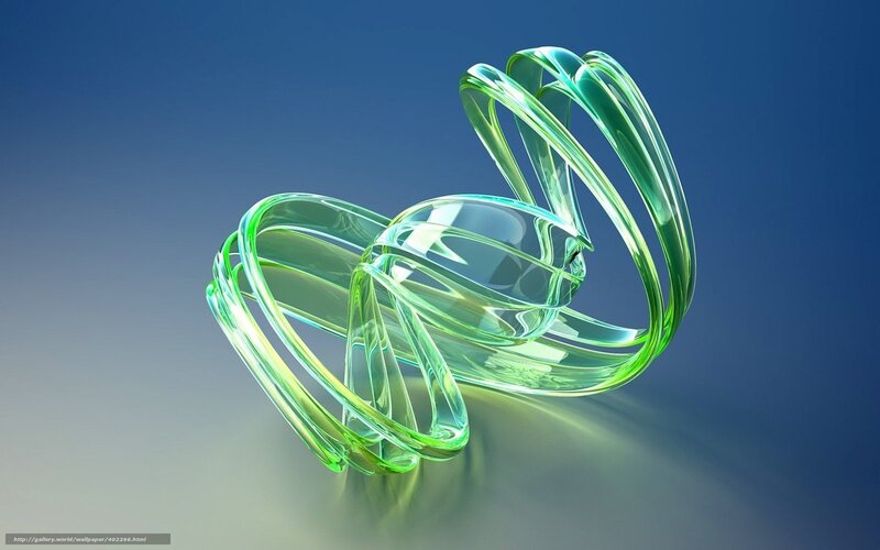 Green Glass Spiral Sculpture — Calm