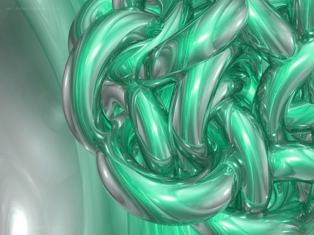 green glass swirl sculpture