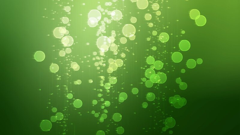 Green Glowing Bubbles — Calm