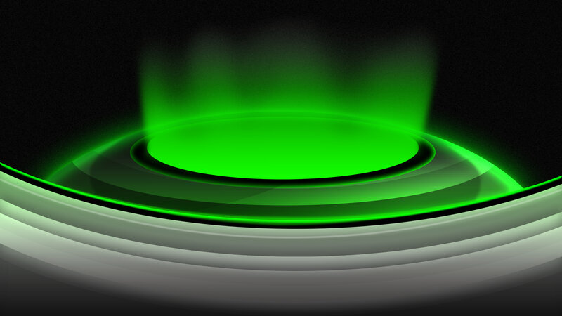 green glowing circular design
