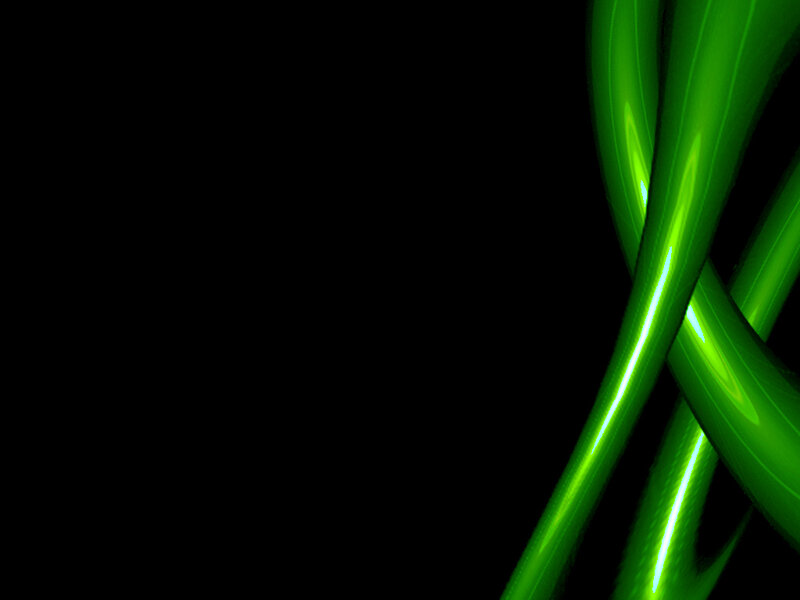 green glowing lines on black