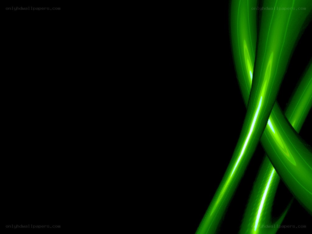 green glowing lines on black