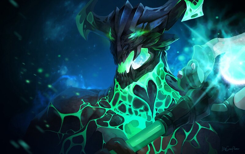 Green-glowing Monster