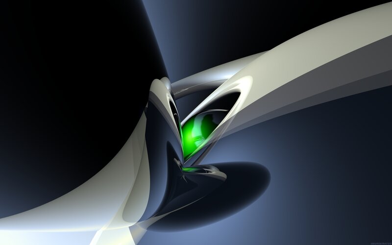 Green Glowing Orb
