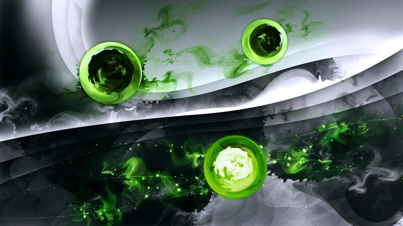 Green Glowing Orbs