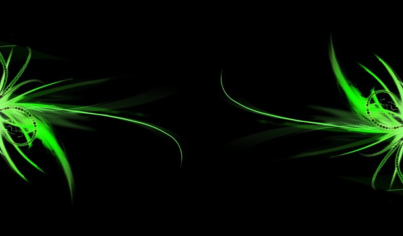 Green Glowing Patterns