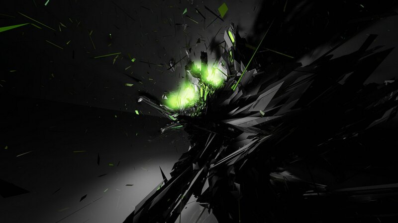 Green Glowing Shards