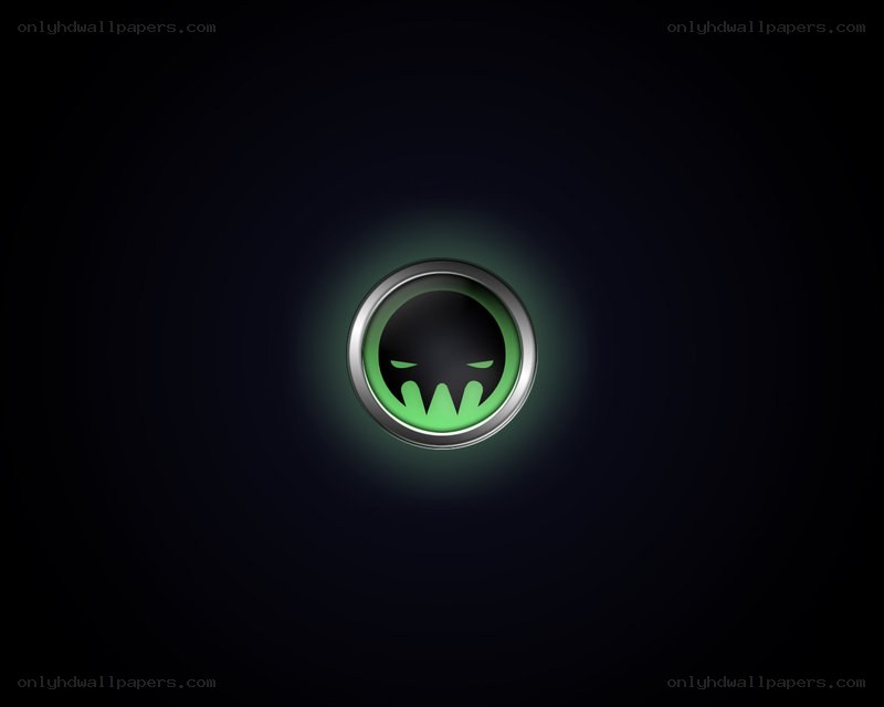 green glowing skull icon