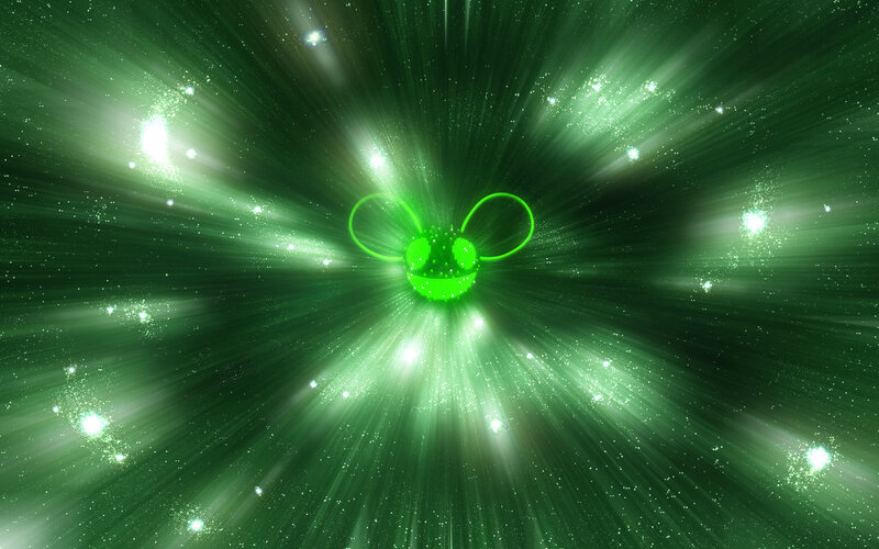 Green Glowing Smiley Face — Energetic