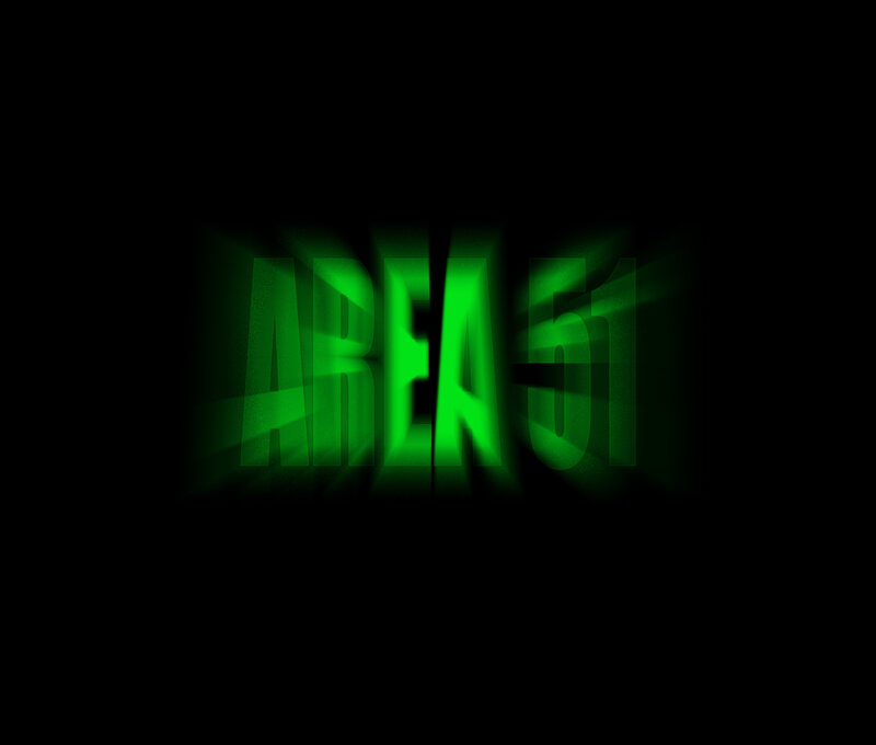 green glowing text on black