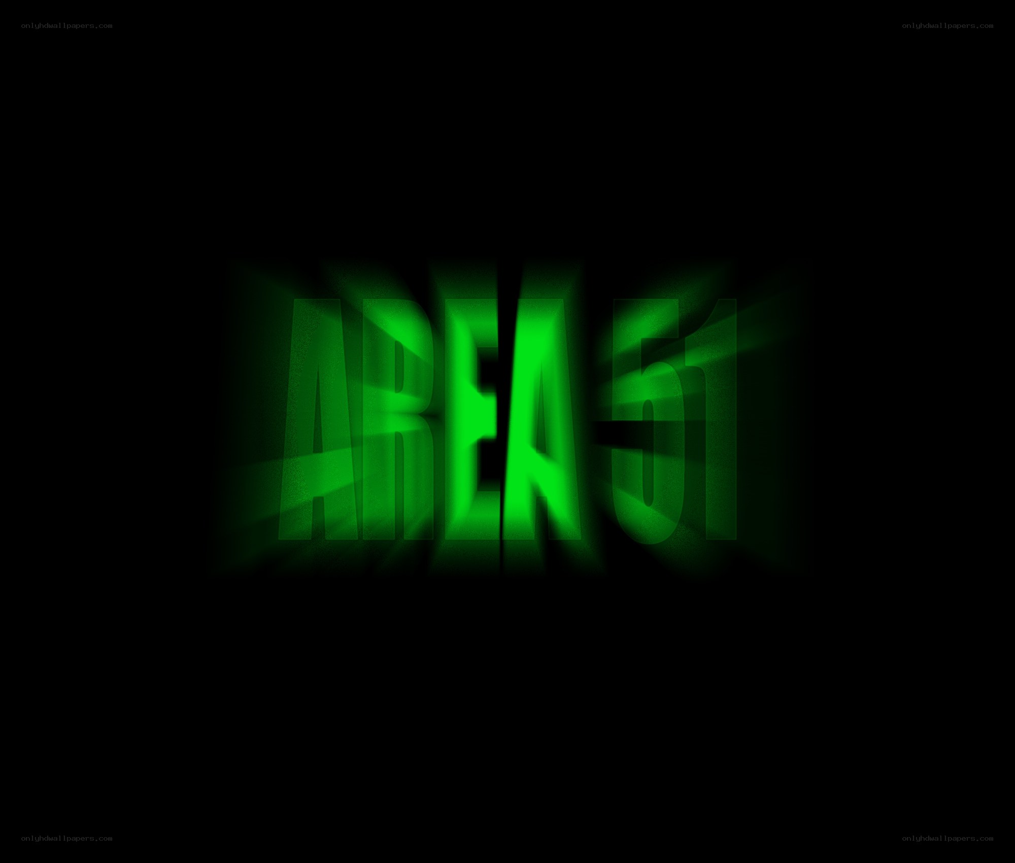 green glowing text on black