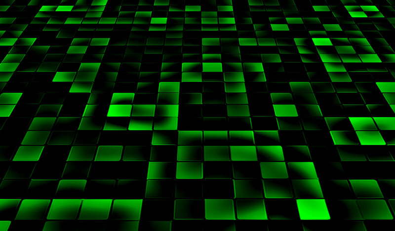 Green Glowing Tiles