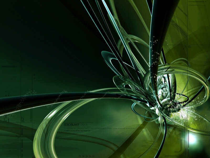 Green Glowing Tubes — Technological