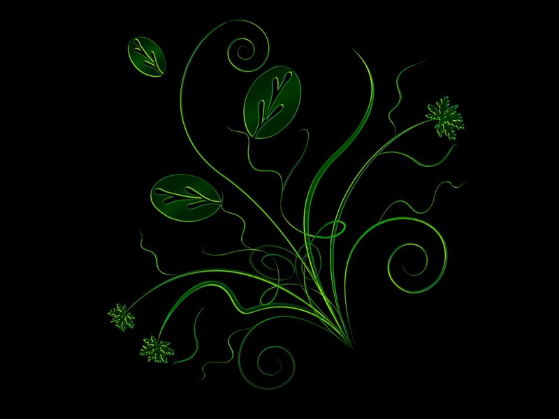 Green Glowing Vines