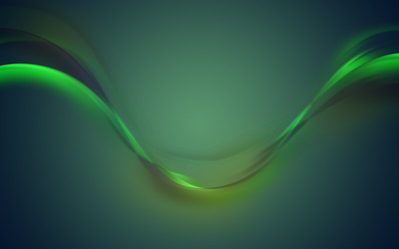 Green Glowing Wave